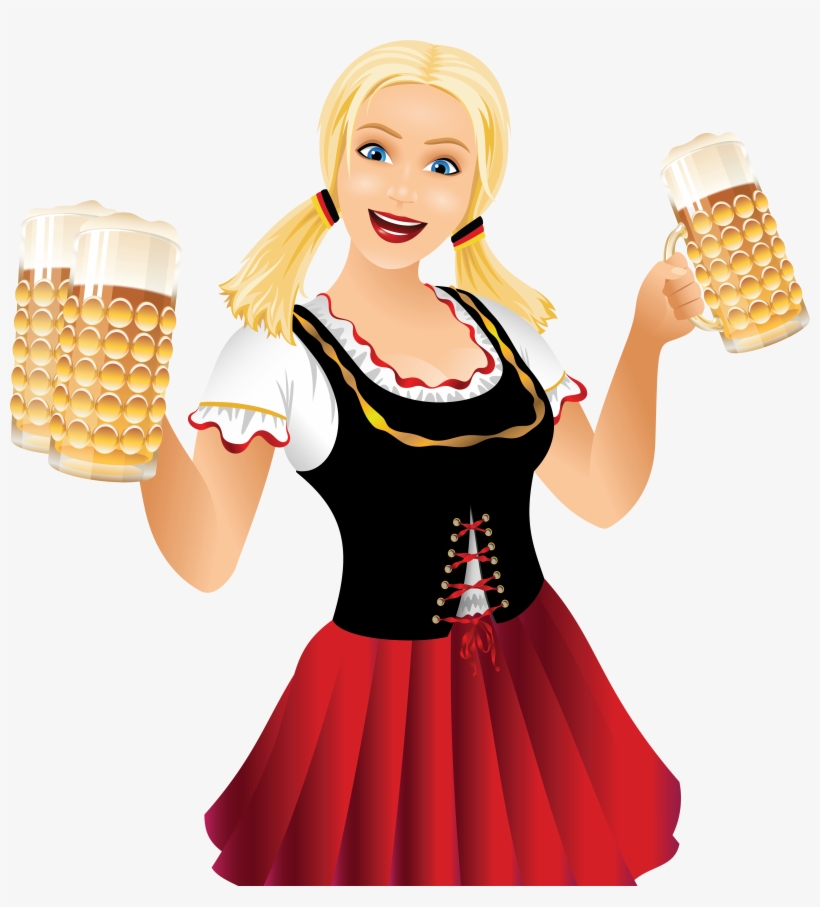 Beer Girl Png, transparent png download