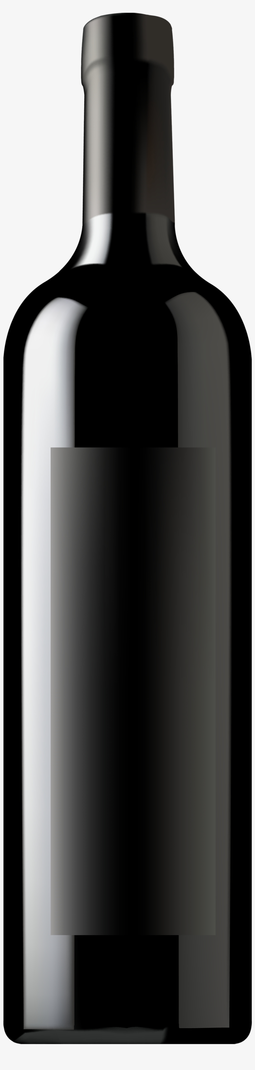 Wine Bottle Black Png Clipart Image - Wine Bottle Png Transparent, transparent png download
