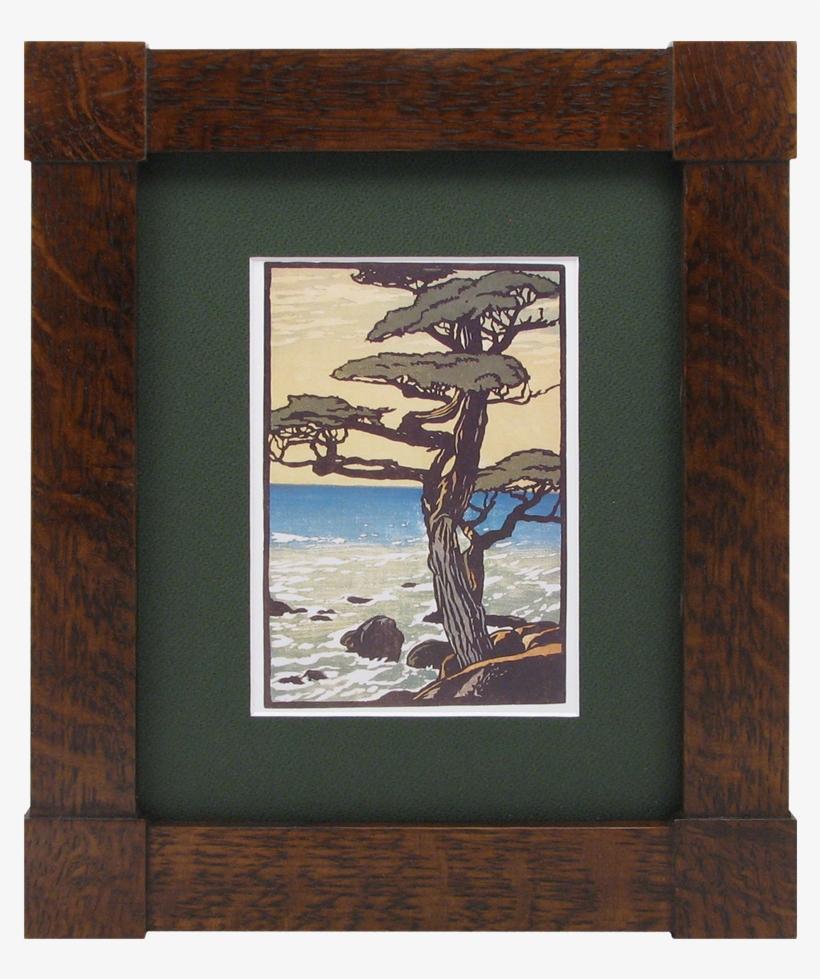 Mission Tenon Wood Frame - Arts Crafts Block Prints, transparent png download