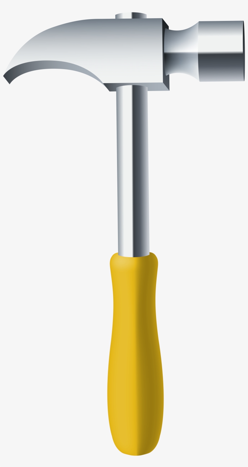 Yellow Hammer Png Clip Art - Hammer Png, transparent png download