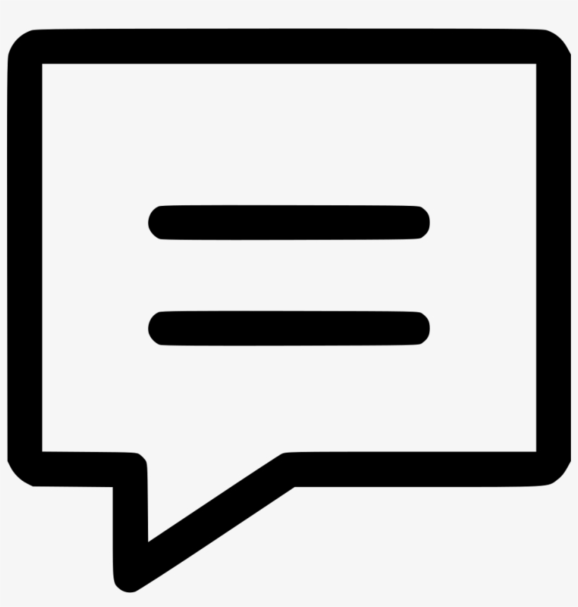 Root Bubble With Text Comments - Icon, transparent png download