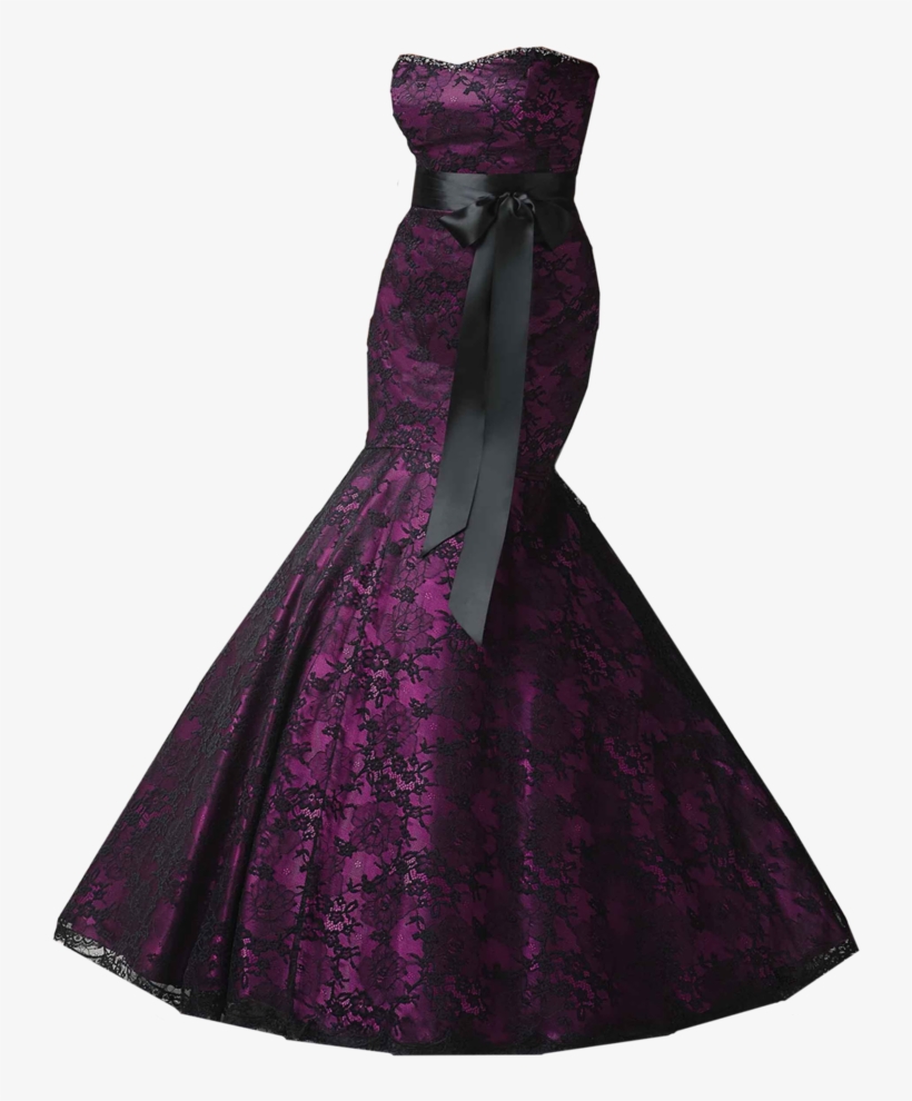 Wedding Dress Png Image - Black Wedding Dress Png, transparent png download
