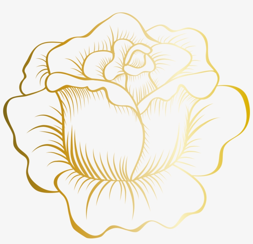 Picture Freeuse Download Gold Flowers Clipart, transparent png download