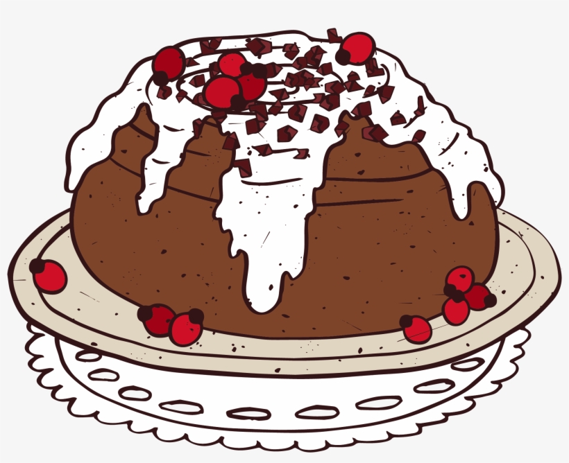 Chocolate Cake Clipart Delicious Cake - 高清 甜點 背景, transparent png download