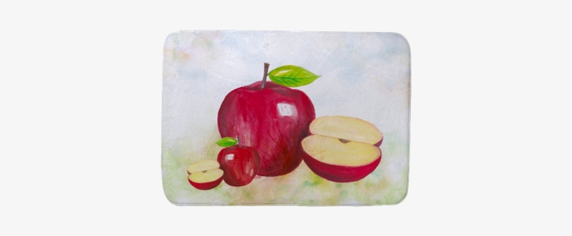 Clip Art Library Stock Red Fruits Bath Mat Pixers We - Watercolor Painting, transparent png download