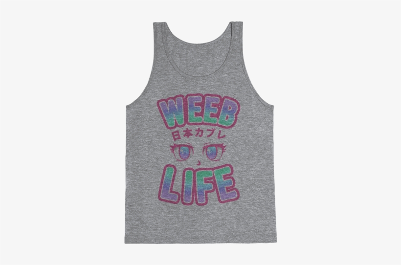 Weeb Life Tank Top - Happiness Is Camping With My Dog Tank Top: Funny Tank, transparent png download