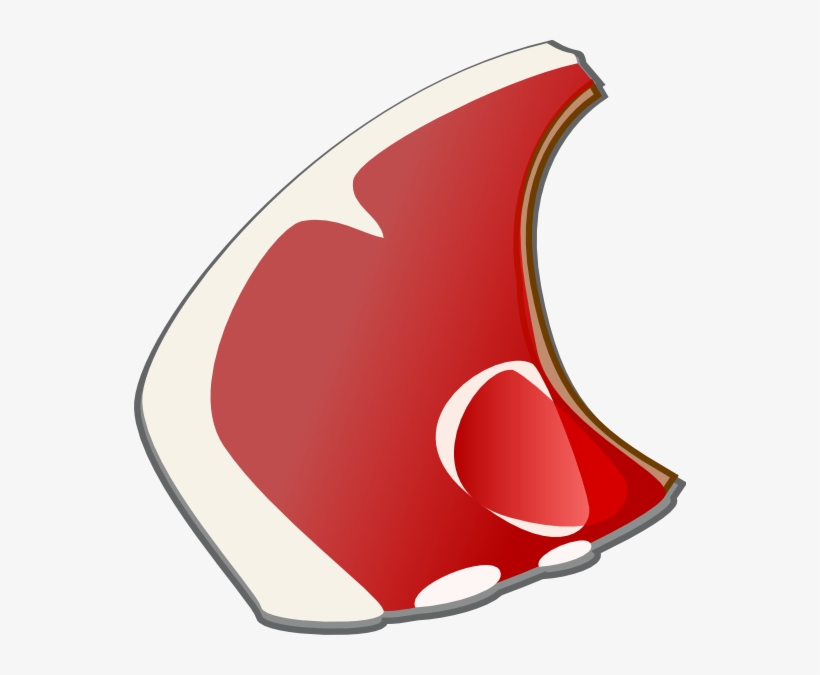 Free Vector Steak V Clip Art - Pork Chop Clip Art, transparent png download
