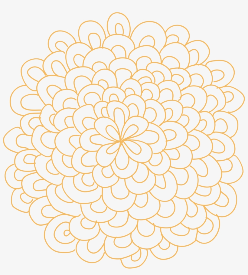 Rosette Flower Clipart Clip Art Download - Background Floral Design Png, transparent png download