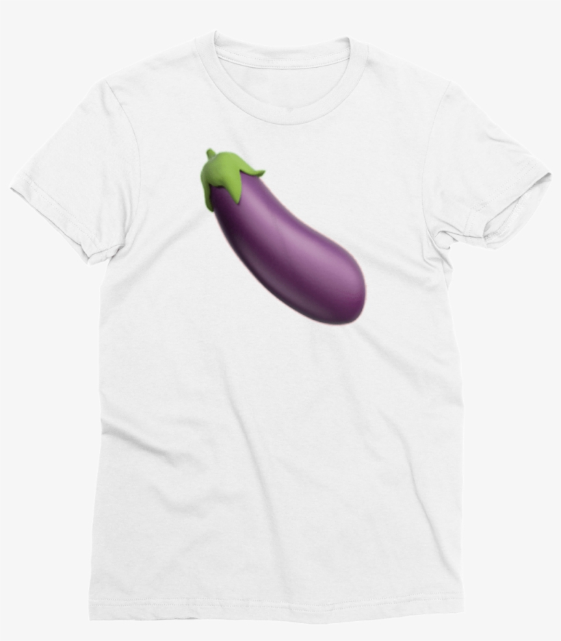 Bottom Basics Eggplant Emoji Top T-shirt - T-shirt, transparent png download