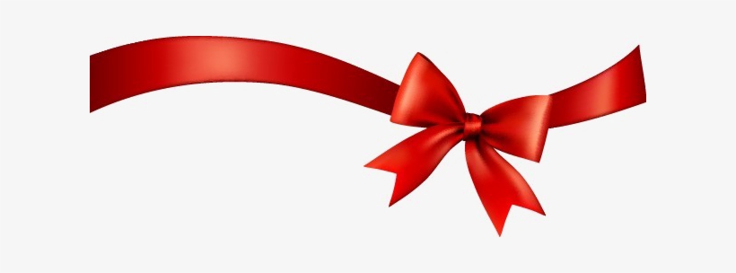Red Bow Ribbon Png Transparent Image - Лента Бант Png, transparent png download