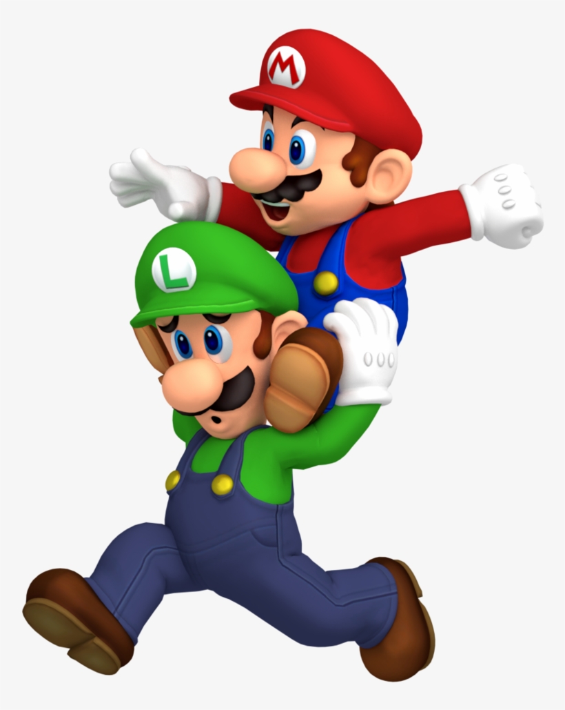 Mario And Luigi Superstar Saga Artwork Render By Nintega-dario - Mario And Luigi Superstar Saga Art, transparent png download