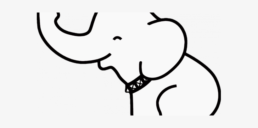 Clip Art Free Library Wonderful Outline Of Tk Usu Full - Elephant To Draw Easy, transparent png download
