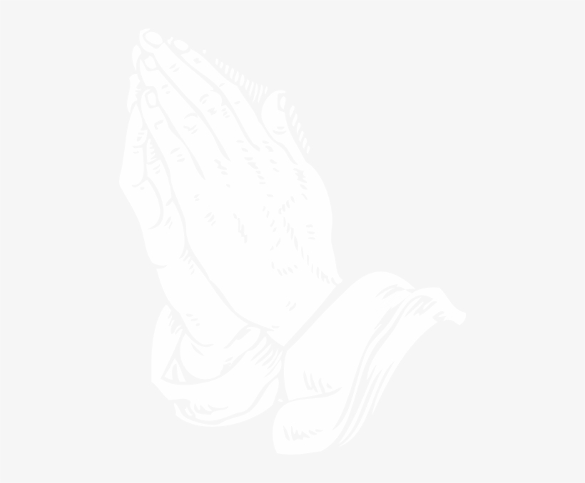 Black And White Praying Hands - Graven On His Palms, transparent png download
