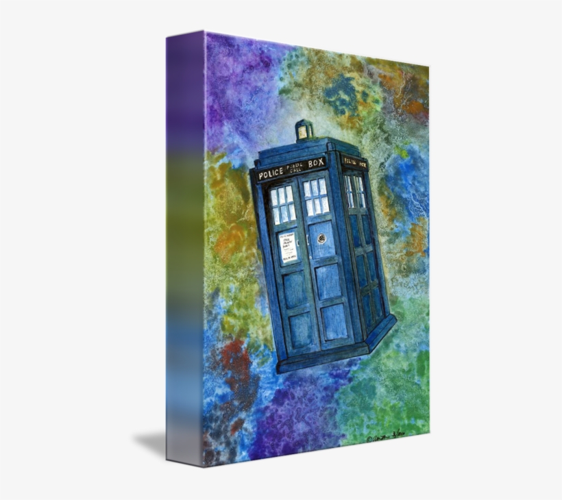 "tardis In Medusa Cascade" Want This As A Print Only - Painting, transparent png download