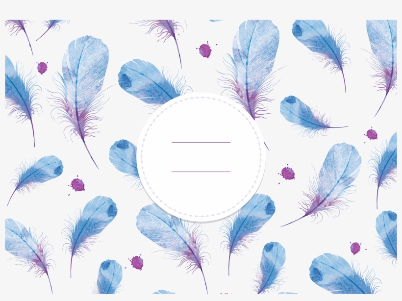 Watercolor Painting Feather Drawing - Watercolor Purple Feathers Png, transparent png download