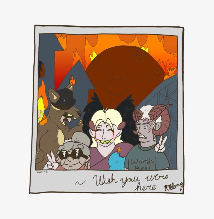 Happy Birthday @namelessokami Have A Family Photo Of - Cartoon, transparent png download