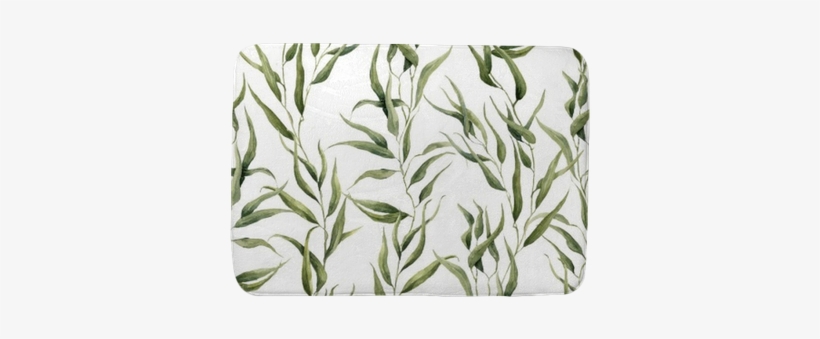 Watercolor Green Floral Seamless Pattern With Eucalyptus - Le Temps Enchaîné - Guerrier Antequera, Miguel, transparent png download