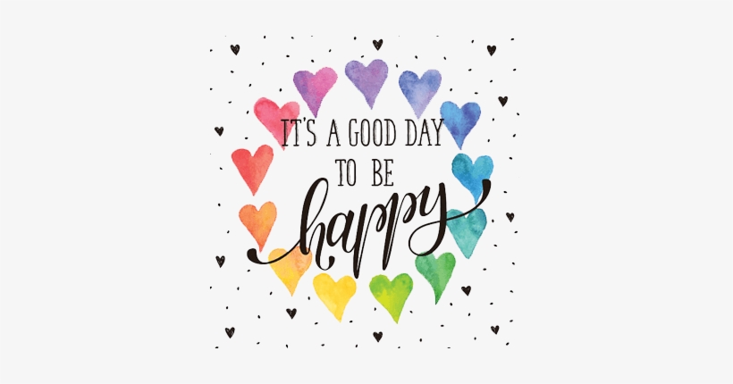 Watercolor Text Emoji Stickers Messages Sticker-0 - It's Good To Be Happy, transparent png download