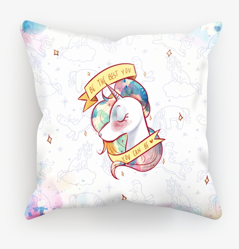 Watercolor Unicorn With Pattern ﻿sublimation Cushion - My Note My Idea Notebook [book], transparent png download