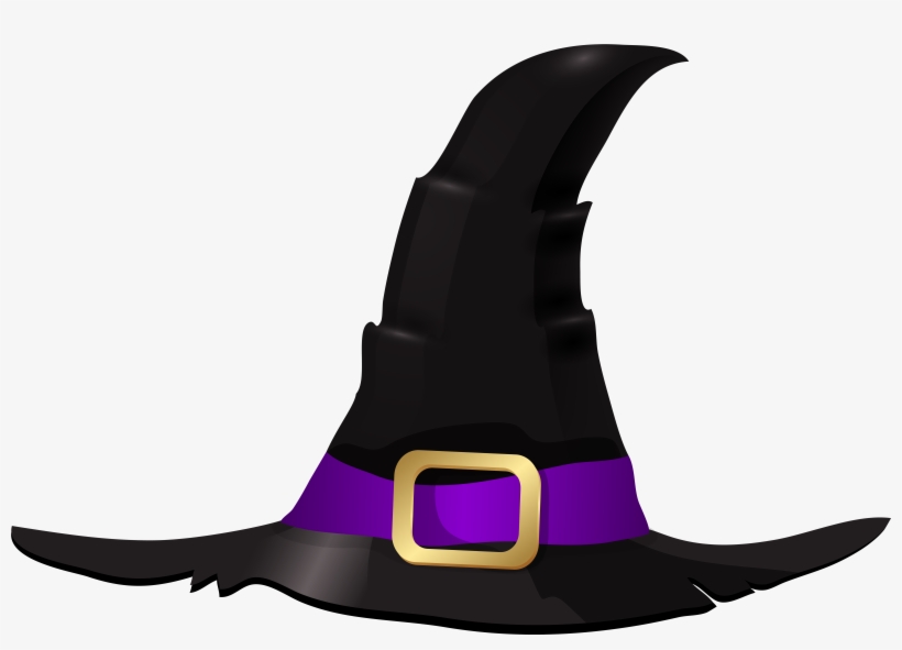 Witch Cat Clipart - Clip Art, transparent png download