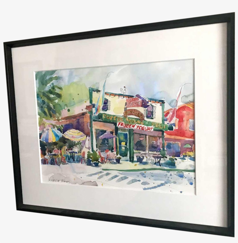 Clipart Black And White Library After The Run Oaks - Watercolor Painting, transparent png download