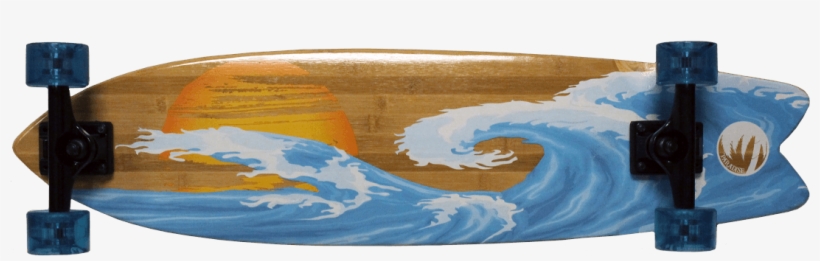 You Are Here - Paradise Sunset Wave Complete Longboard, transparent png download