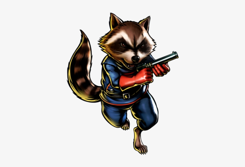 Rocket Raccoon - Ultimate Marvel Vs Capcom 3, transparent png download