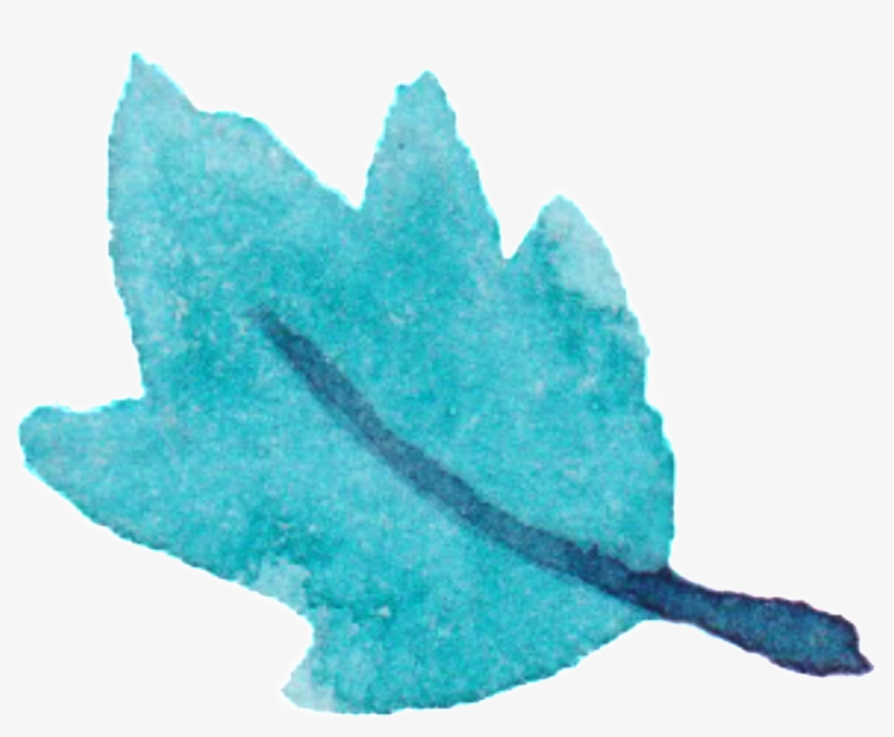 Green Transparent Watercolor Hand Painted Leaves Decorative - Watercolor Painting, transparent png download