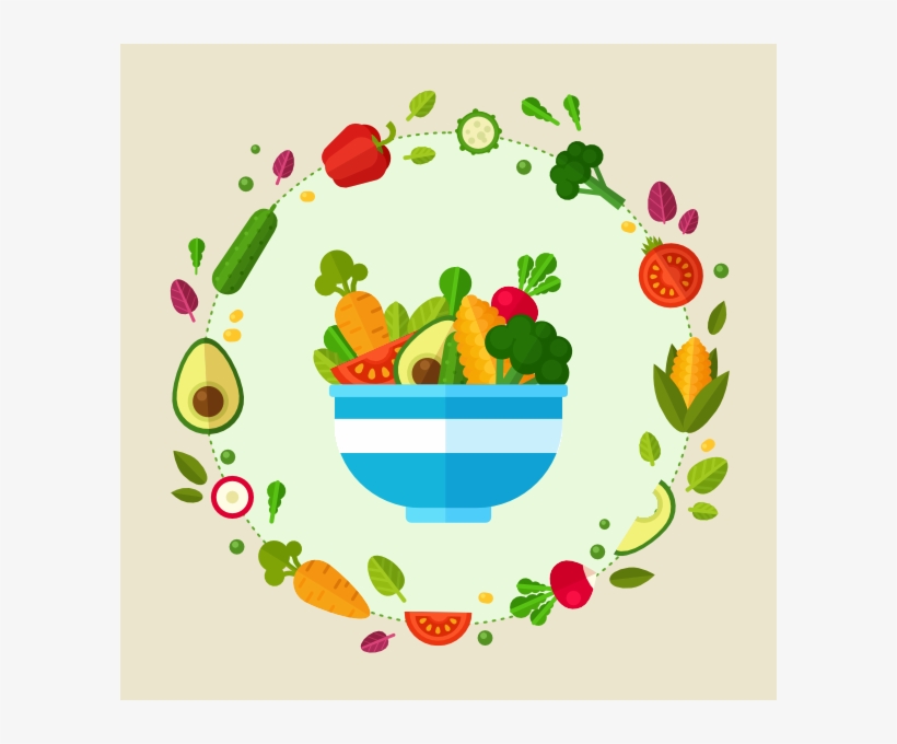 Picture Transparent Download Create A Flat Style Vegetable - Posters On Eat Right Be Bright, transparent png download