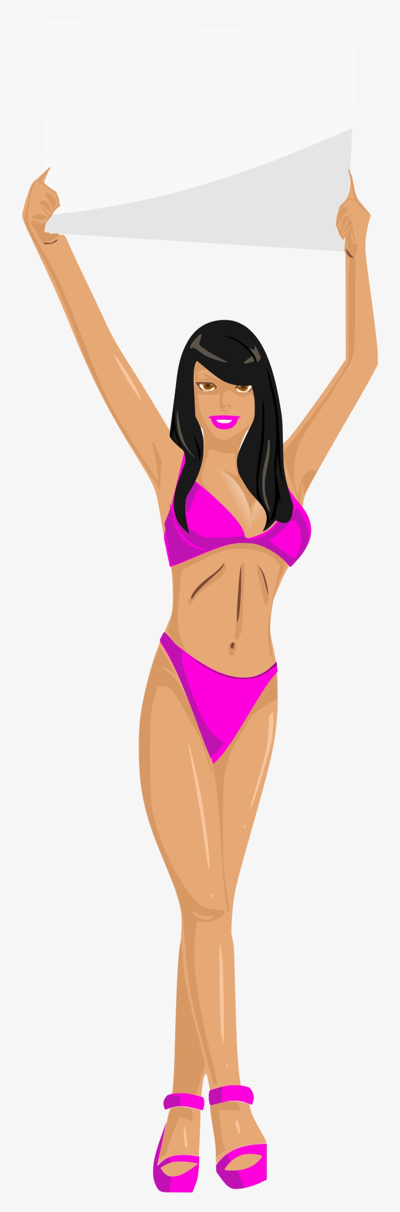 This Free Icons Png Design Of Girl With Sign, transparent png download