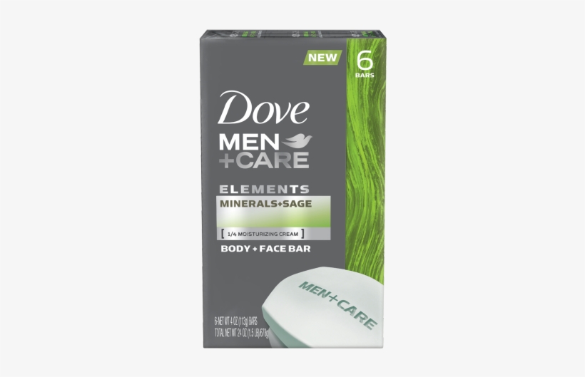Dove Men Care Elements Minerals Sage Bar Oz - Dove Men Extra Fresh Bar, transparent png download