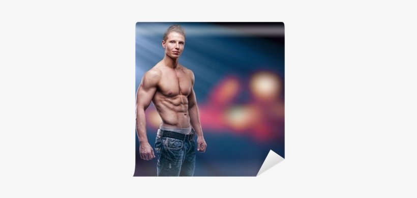 Sexy Fashion Portrait Of A Hot Male Model Wall Mural - Model, transparent png download