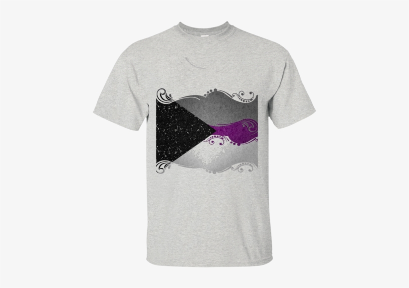 Demisexual Ornamental Flag - T-shirt, transparent png download