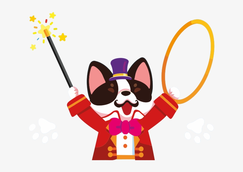 Circus Puppy Ring Leader - Portable Network Graphics, transparent png download