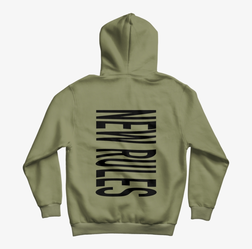 Sweatshirt Olive Back - Hoodie, transparent png download