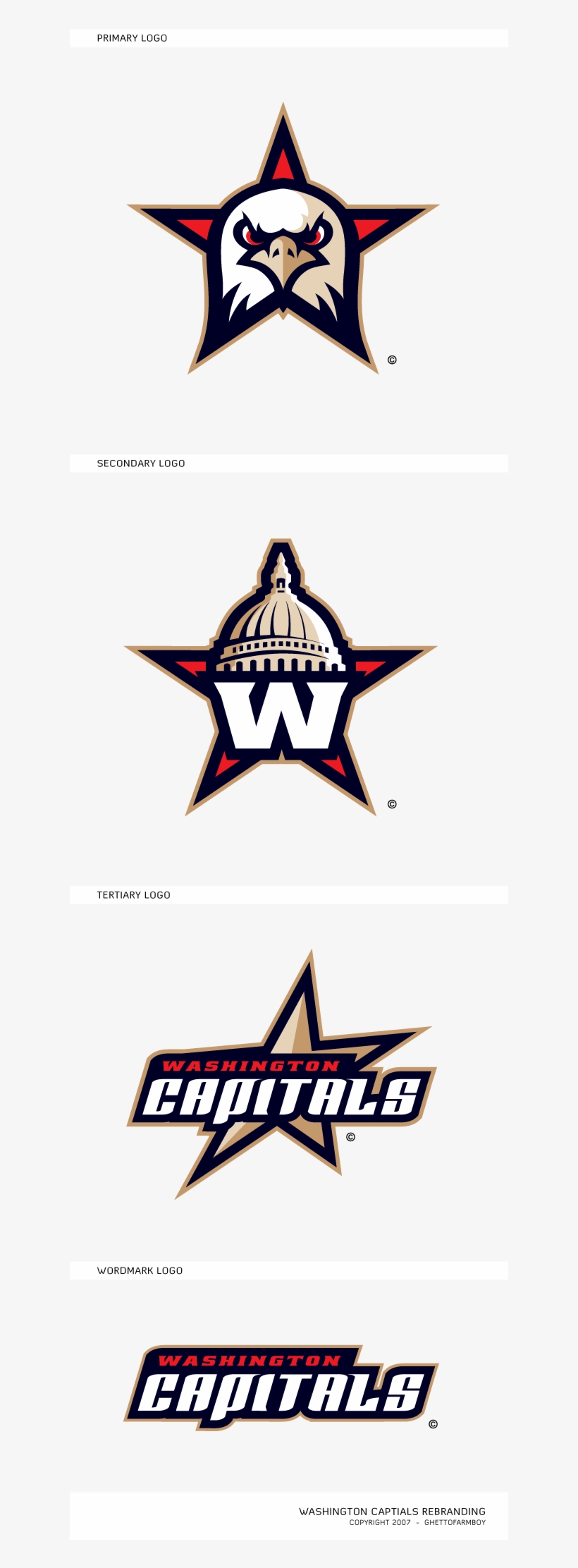 Washington Capitals Logosheet - Washington Capitals Concept Logos, transparent png download