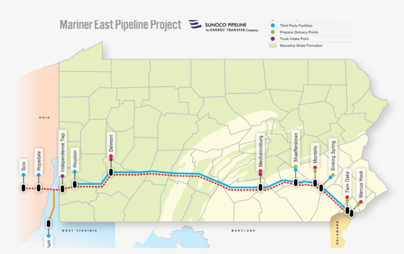 Pennsylvania Shuts Down Construction On Sunoco Gas - Mariner East Pipeline, transparent png download