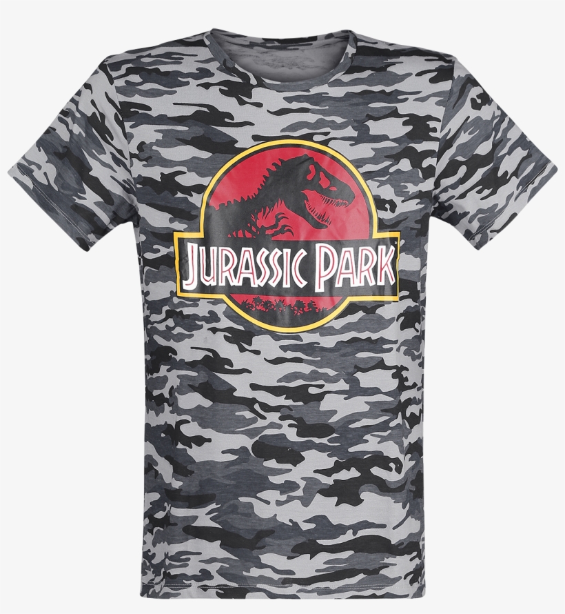 Jurassic Park - Logo - Camouflage - T-shirt - Camouflage - Jurassic Park The Game [pc Game], transparent png download