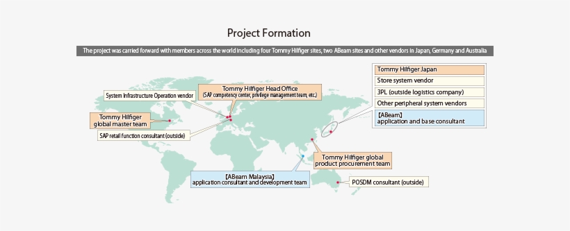This Project Required Collaboration And Communication - Map Of Tommy Hilfiger, transparent png download