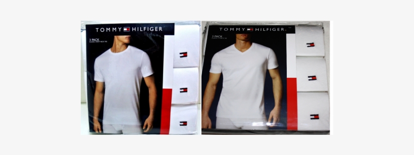 Nwt Men's 3pk Tommy Hilfiger Logo Classicfit T Shirts - Shirt, transparent png download
