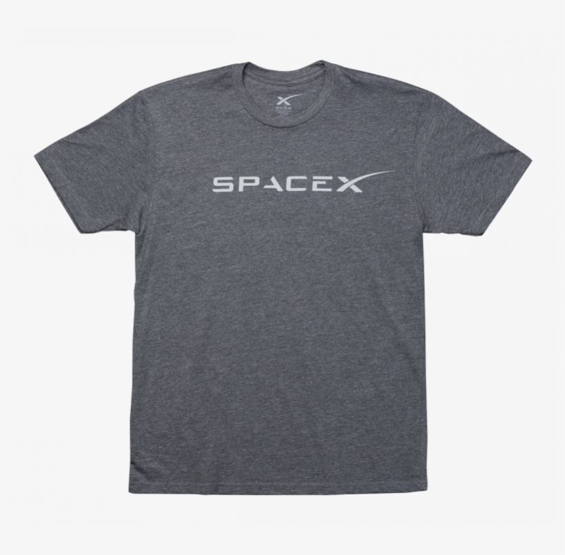 Spacex Front Logo T-shirt - T Shirt Space X, transparent png download