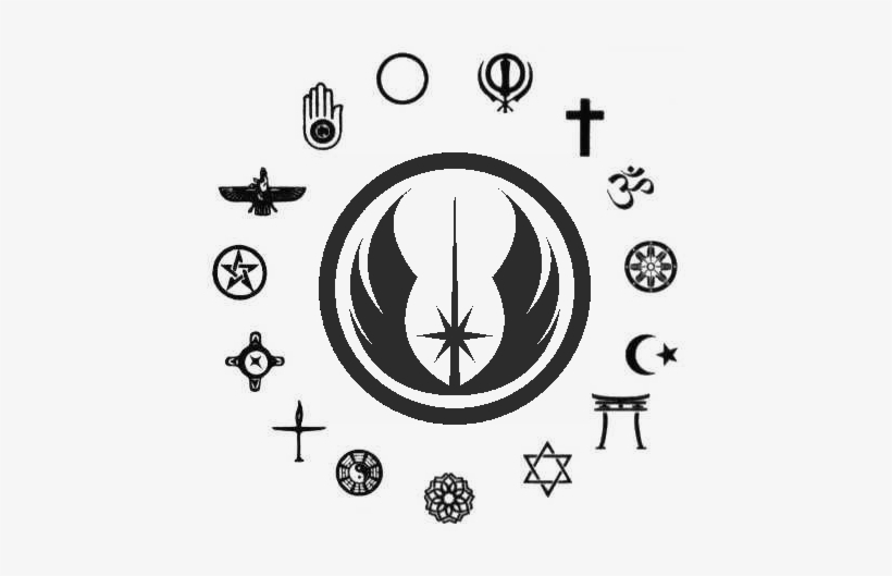 Jediism Is Compatible With All Faiths - World Religion Symbol, transparent png download