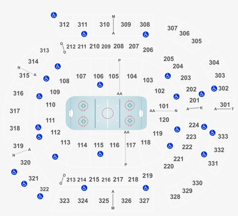 Bridgestone Arena Mapa, transparent png download