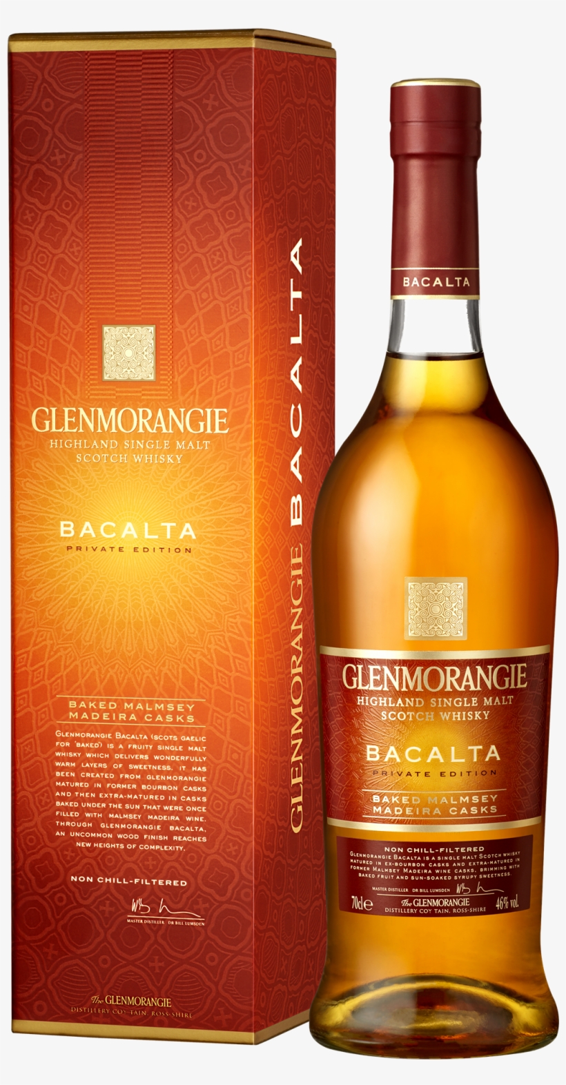Glenmorangie Bacalta Packshot Transparent Background - Glenmorangie Bacalta Highland Single Malt Scotch Whisky, transparent png download