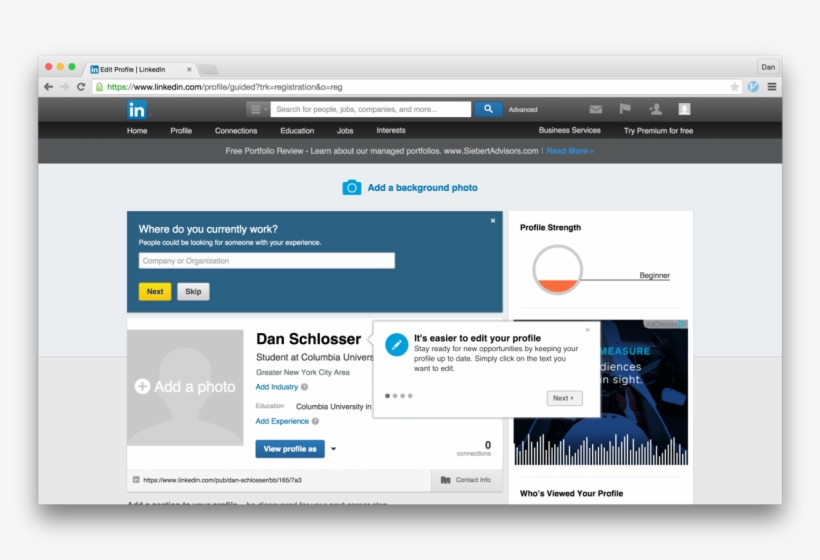 There We Have It, Finally Signed Up And Signed In To - Linkedin, transparent png download