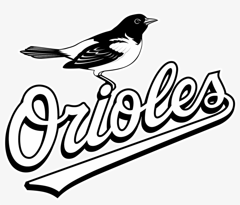 Baltimore Orioles Logo Black And White - Baltimore Orioles, transparent png download