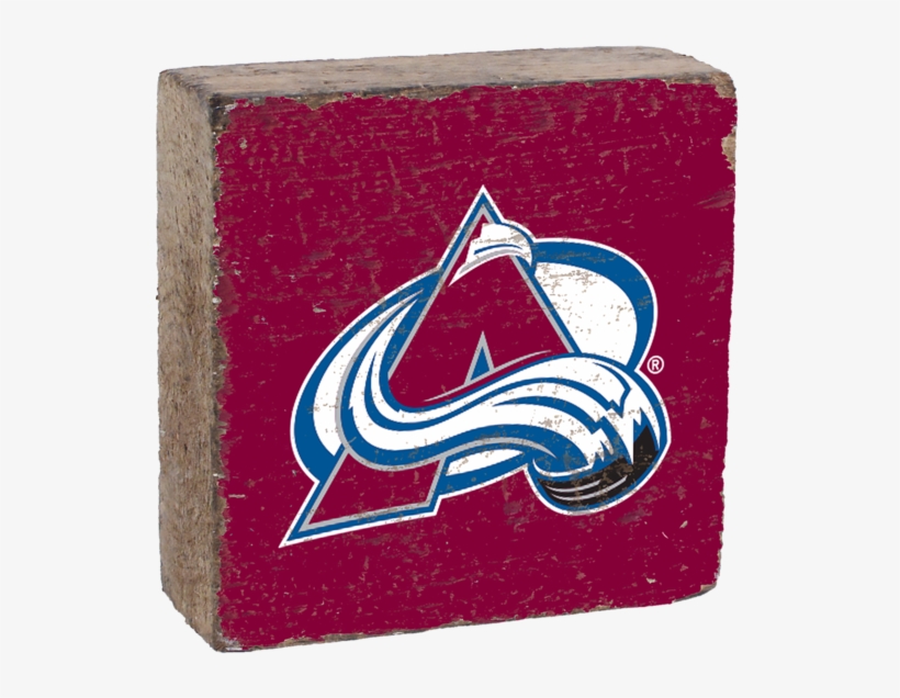 Colorado Avalanche Rustic Block - Colorado Avalanche, transparent png download