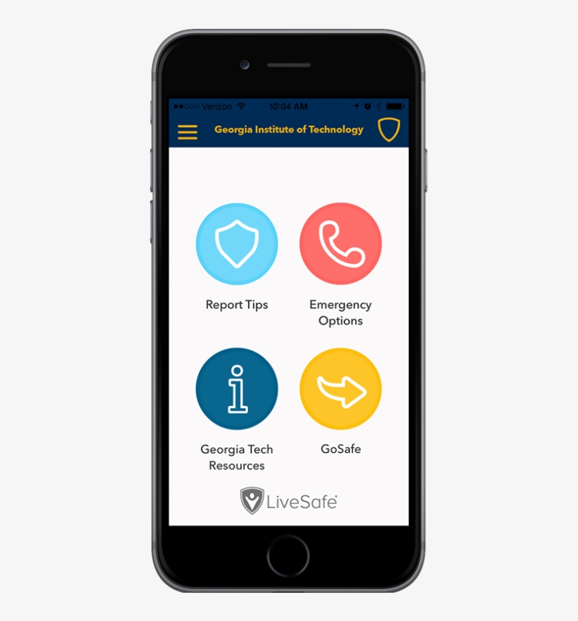 Livesafe Gt Menu Screen - Livesafe App, transparent png download