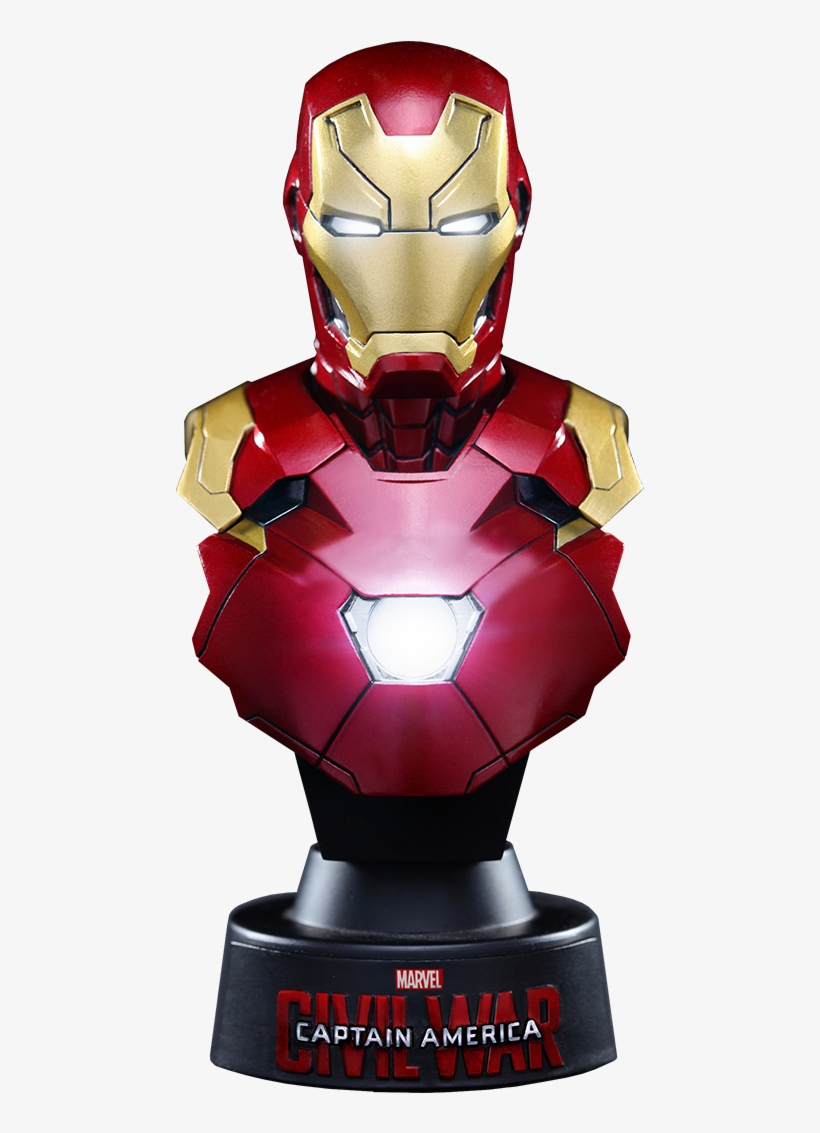Iron Man Mark Xlvi Bust - Iron Man Mark 46 Hot Toys Bust, transparent png download