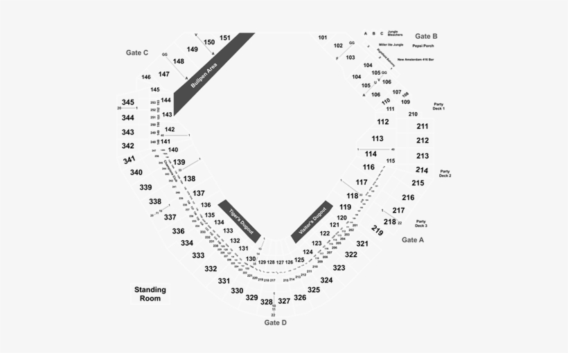 Toronto Blue Jays Tickets At Comerica Park On 07/19/2019 - Comerica Park, transparent png download